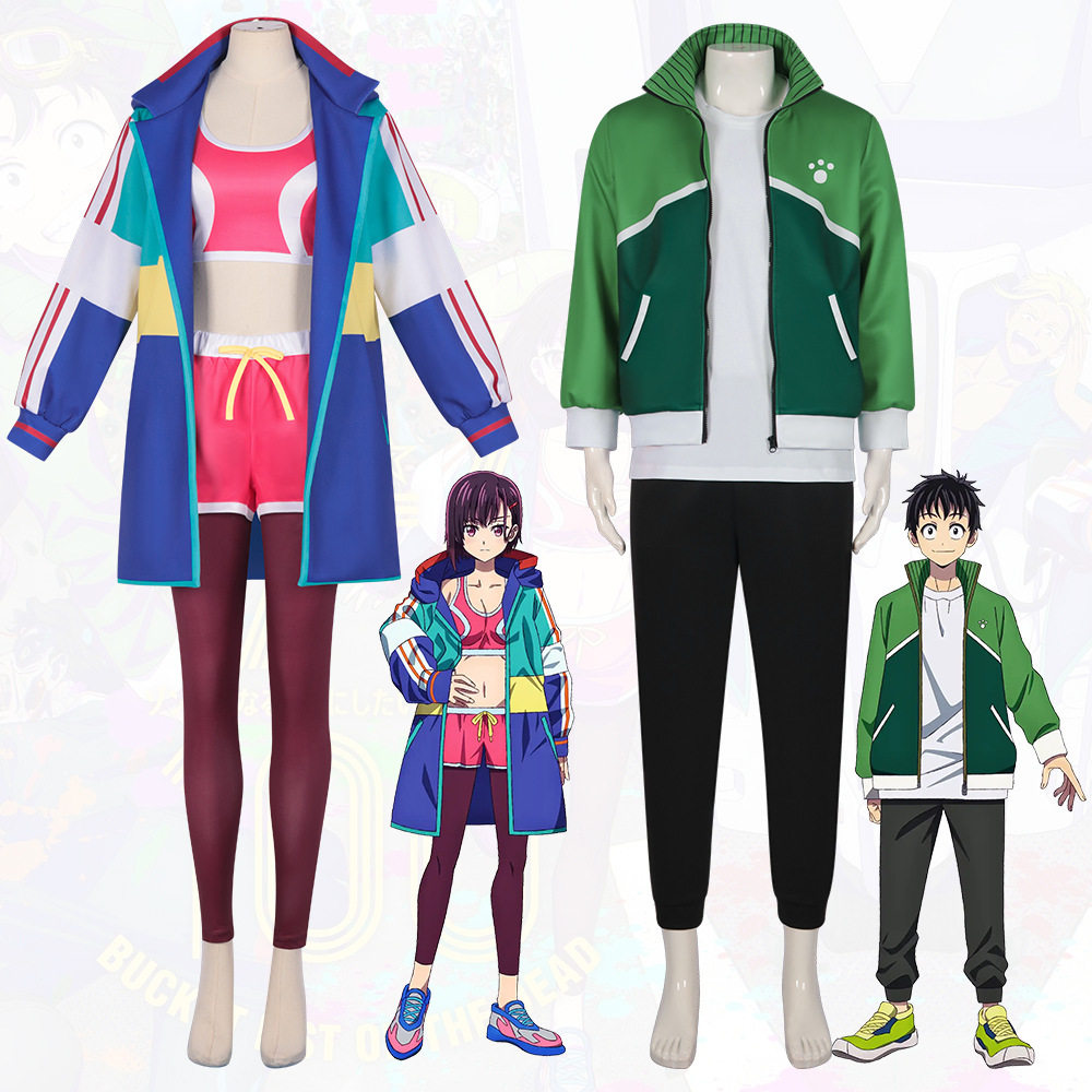 僵尸百分百cos服三日月闲天道辉卫衣运动全套假发动漫cosplay女装