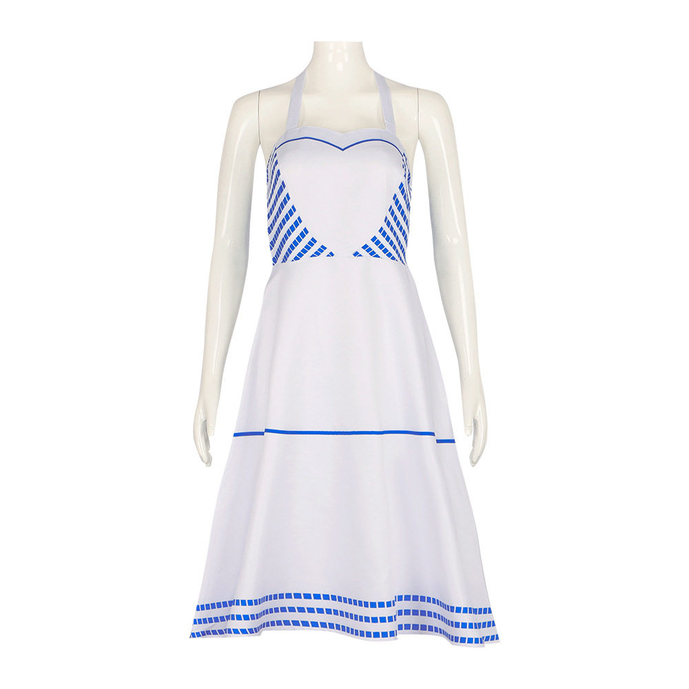 2023电影巴比cos服真人影视肯Barbie蓝色连衣裙cosplay服装万圣节