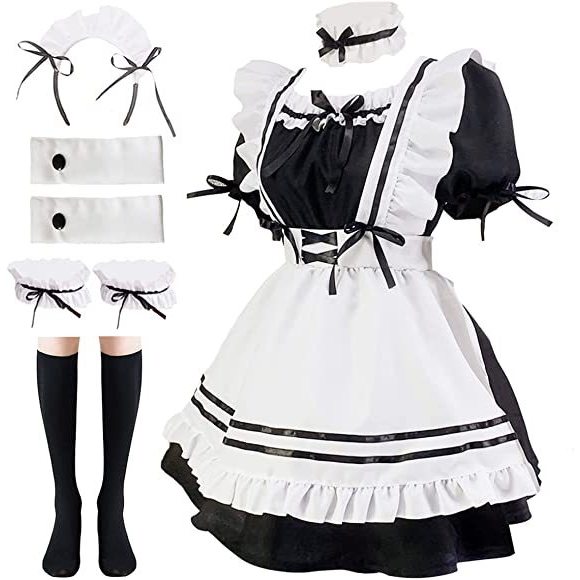 奇迹暖暖cos服红酒甜心女仆装lolita可爱女佣服cosplay舞台表演服图片