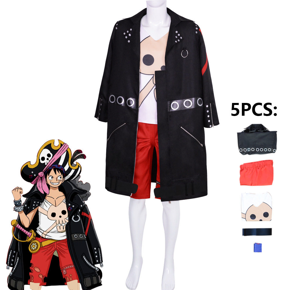 2022电影版海贼王Red路飞cos服日漫万圣节漫展角色扮演cosplay服