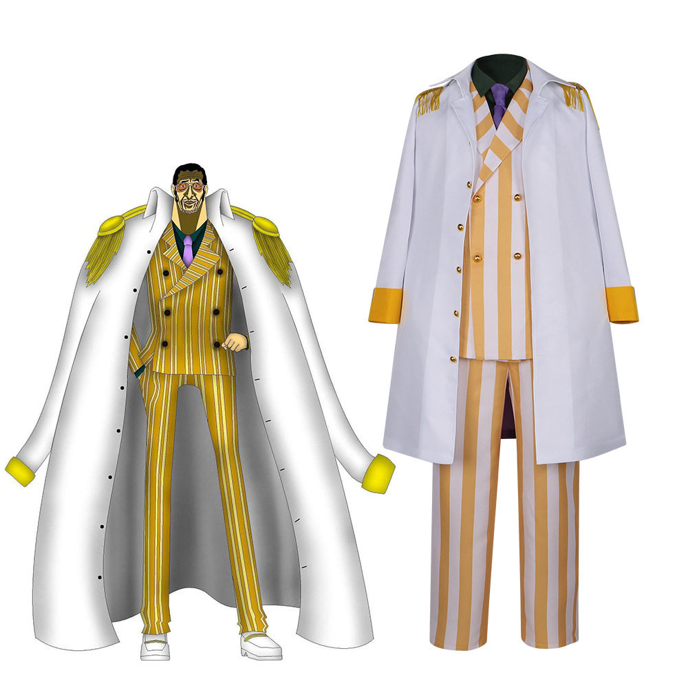 海贼王cos服海军三大将黄猿cosplay服装披风全套动漫角色扮演服装