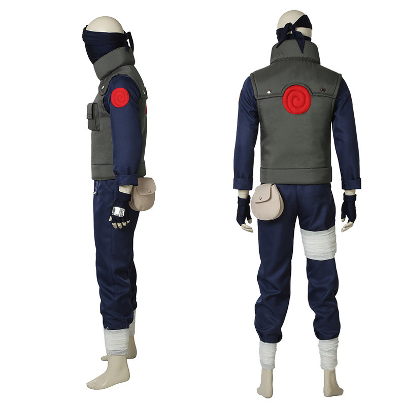 火影忍者卡卡西cos服装马甲头巾套装火影忍者旗木卡卡西cosplay