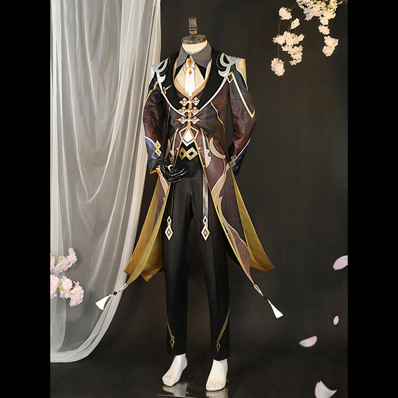原神钟离cos服岩王帝君钟离cosplay全套制服男动漫游戏二次元服装