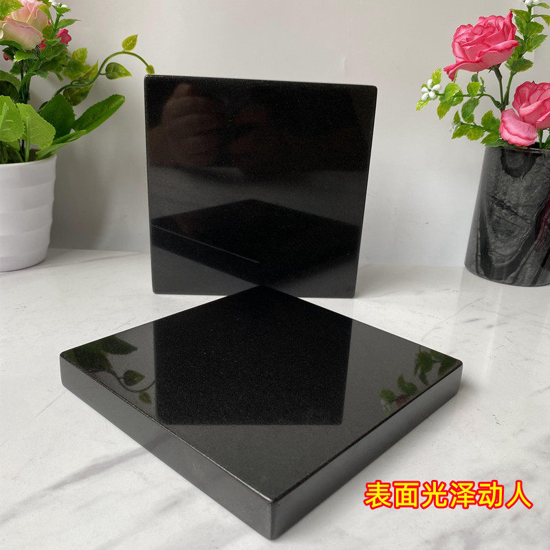 천연 순수한 검은 대리석 조각 장식품 기본 장식 전시 스탠드 홈 모델 룸 호텔 테이블