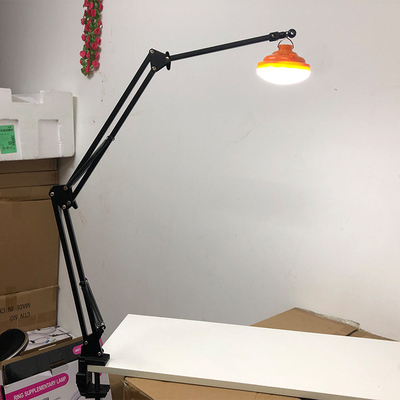 夹座地摊夜市灯架户外照明灯摆摊灯露营挂灯专用金属悬臂灯架