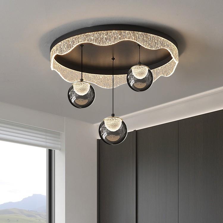 新中式茶室卧室吊灯现代简约轻奢创意极简主卧床头灯高级感吊线灯