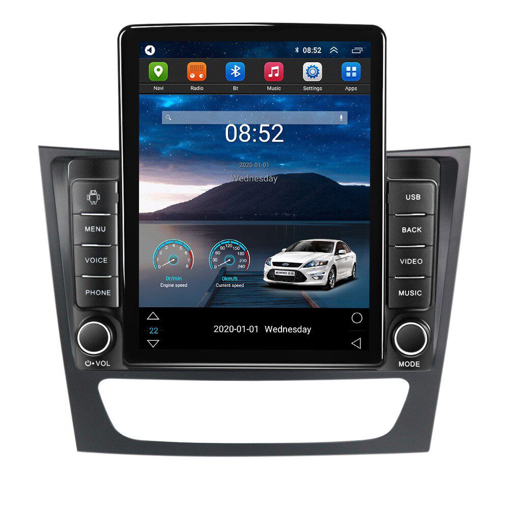 适用石碑机05-08款奔驰E级W211CLS竖屏车载安卓导航仪无线carplay