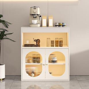 客厅隔断伸缩吧台桌奶油风网红玄关轻奢岩板餐边柜小户型折叠吧台