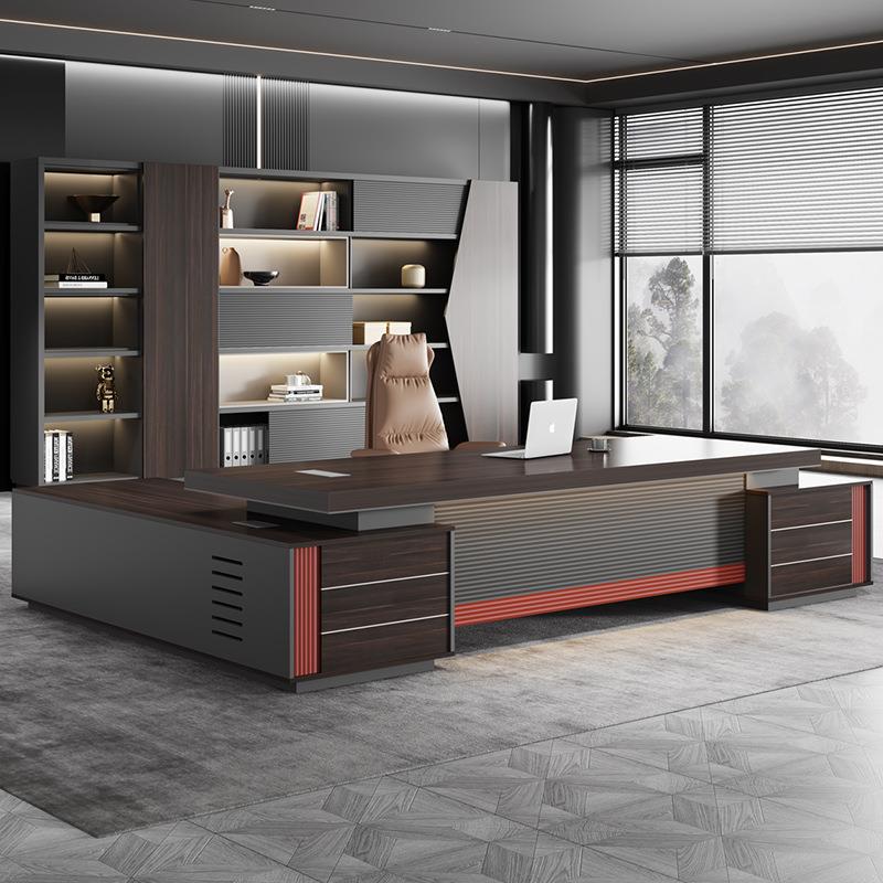 老板办公桌椅组合简约现代董事长办公室主管总裁桌大班台