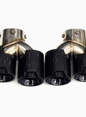 适用于宝马M240M340M440i排气管改装四出不锈钢碳纤黑尾喉G21G42