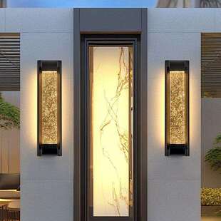 户外防水水晶壁灯简约现代别墅庭院上下发光壁灯室外阳台围墙壁灯