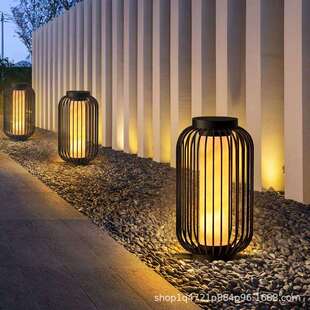 仿古庭院灯户外防水草坪灯别墅花园景观灯公园中式灯笼落地灯