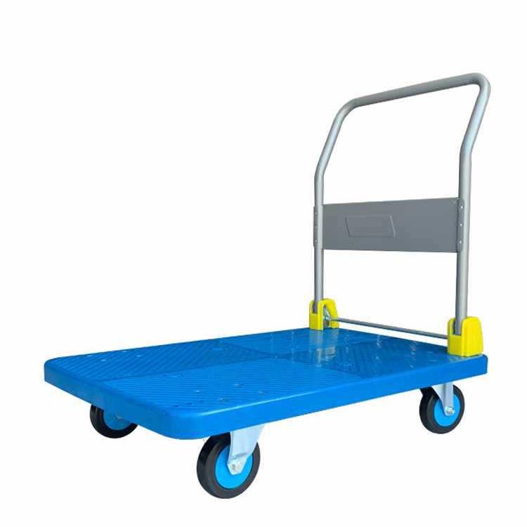 手推车平板车拉货拖车推车货搬运车折叠静音工厂运货用四轮小推车