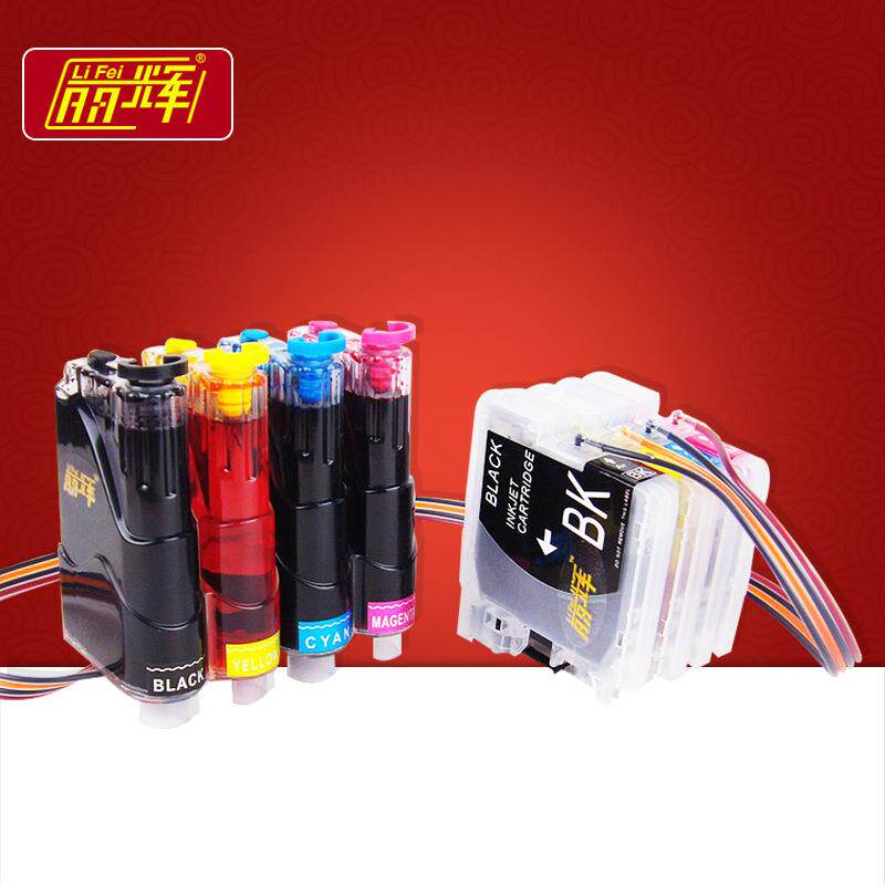 丽辉适用兄弟MFC-250C290C490CWJ615W5490CN打印机连供墨盒