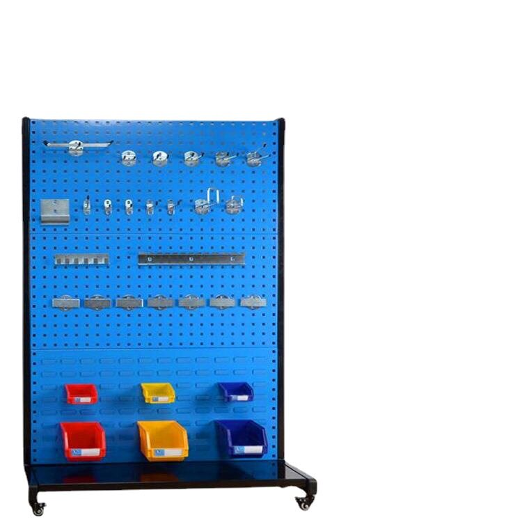 固定式工具架移动物料架双面四层物料架车间工具整理架零件挂板架