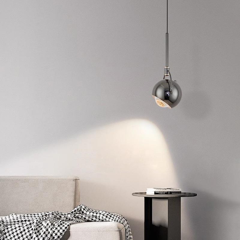 床头吊灯简约现代北欧极简长线吧台卧室高级设计感小吊灯设计师灯