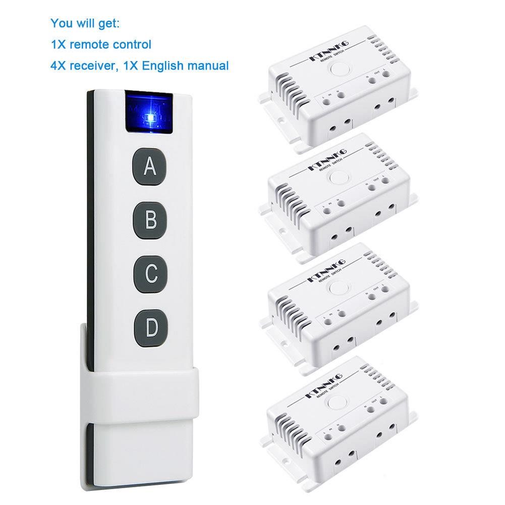 灯具遥控开关220v110v智能开关遥控改装无线单路遥控开关断双线