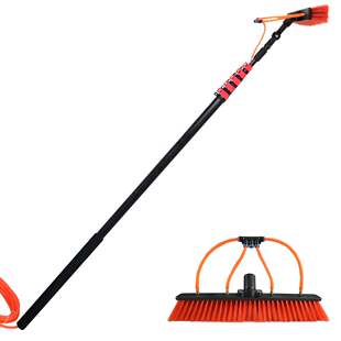 直销碳纤维6米伸缩杆通水刷玻璃高空清洗高强度软毛刷伸缩杆