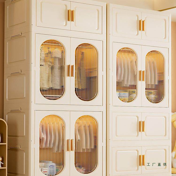 挂衣柜家用储物柜简易衣柜免安装收纳柜儿童衣柜可折叠衣橱置物柜