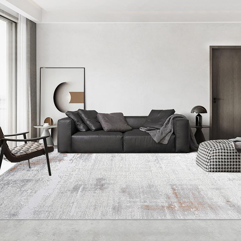 客厅地毯地垫防滑装饰现代简约民宿风可以坐黄麻威尔顿机织轻奢风