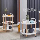 客厅北欧风格 可移动婴儿小推车收纳架可放用品多层大量置免打孔