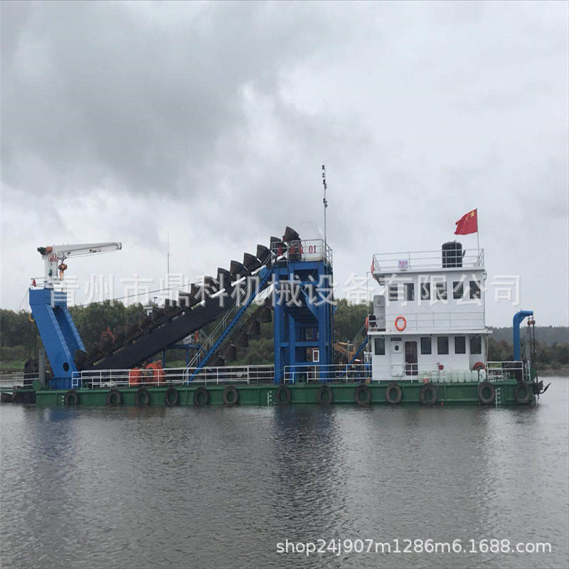 鼎科新型链斗式采沙船制造工厂疏浚机械设备