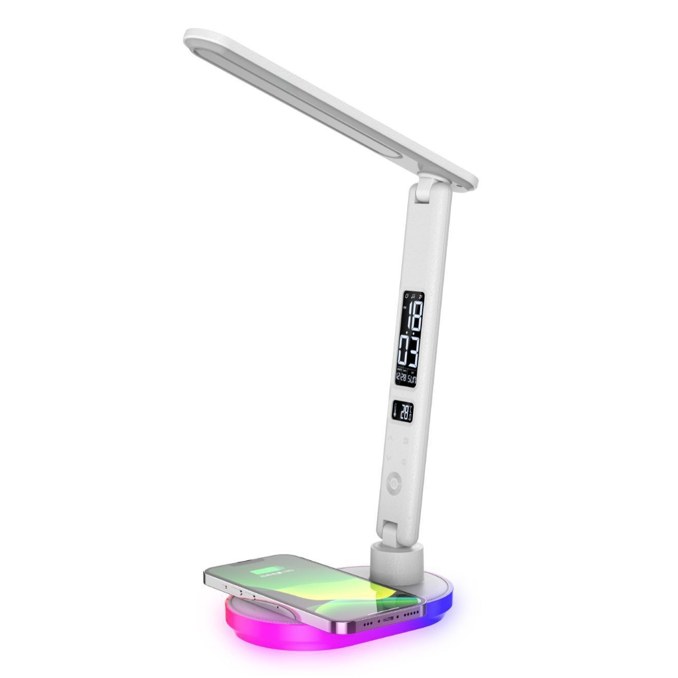 智能无线充电七彩氛围护眼台灯