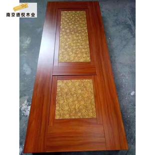 别墅庭院加高入户门可订家用房间卧室橡木门祥云图纹木门素门