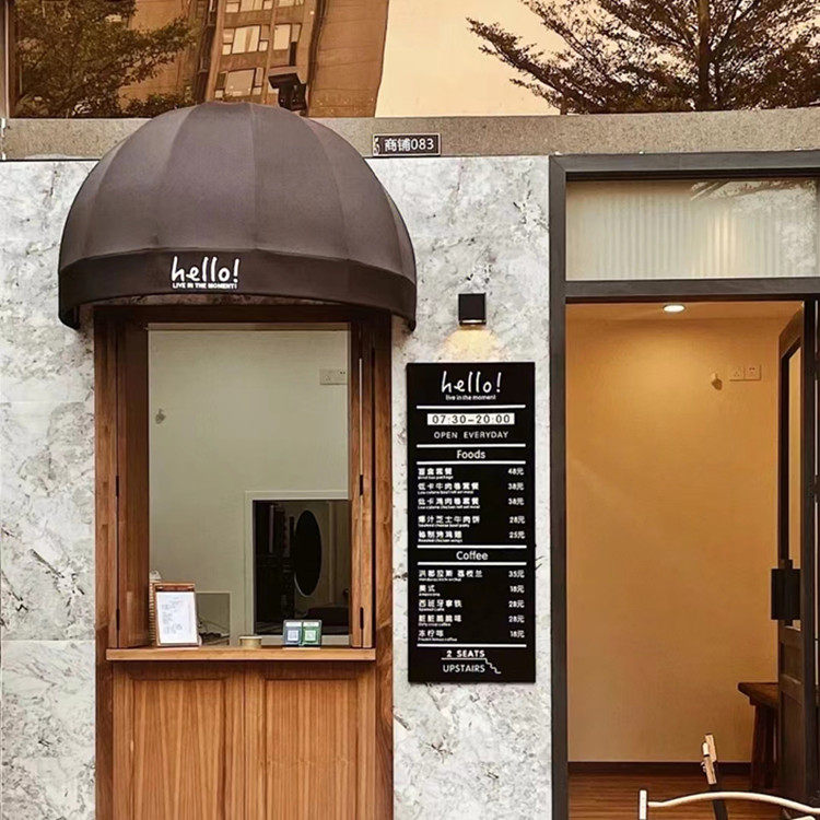 定制网红门头伞法式弧形遮阳蓬窗户咖啡厅西瓜装饰雨搭店招防雨棚