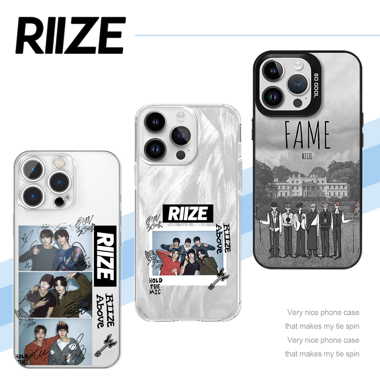 riize手机壳亲签拍立得创意