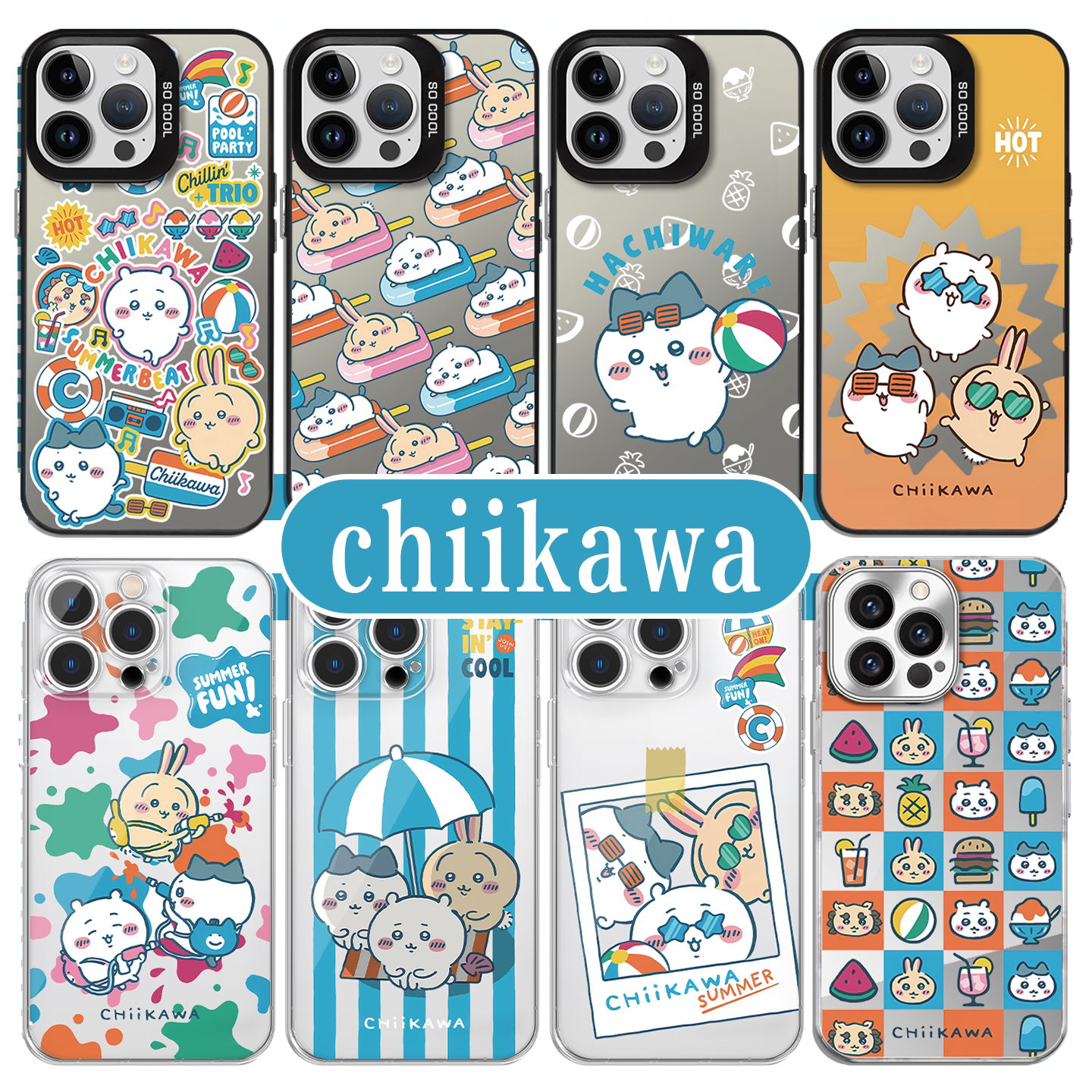 chiikawa夏日派对手机壳联名图片