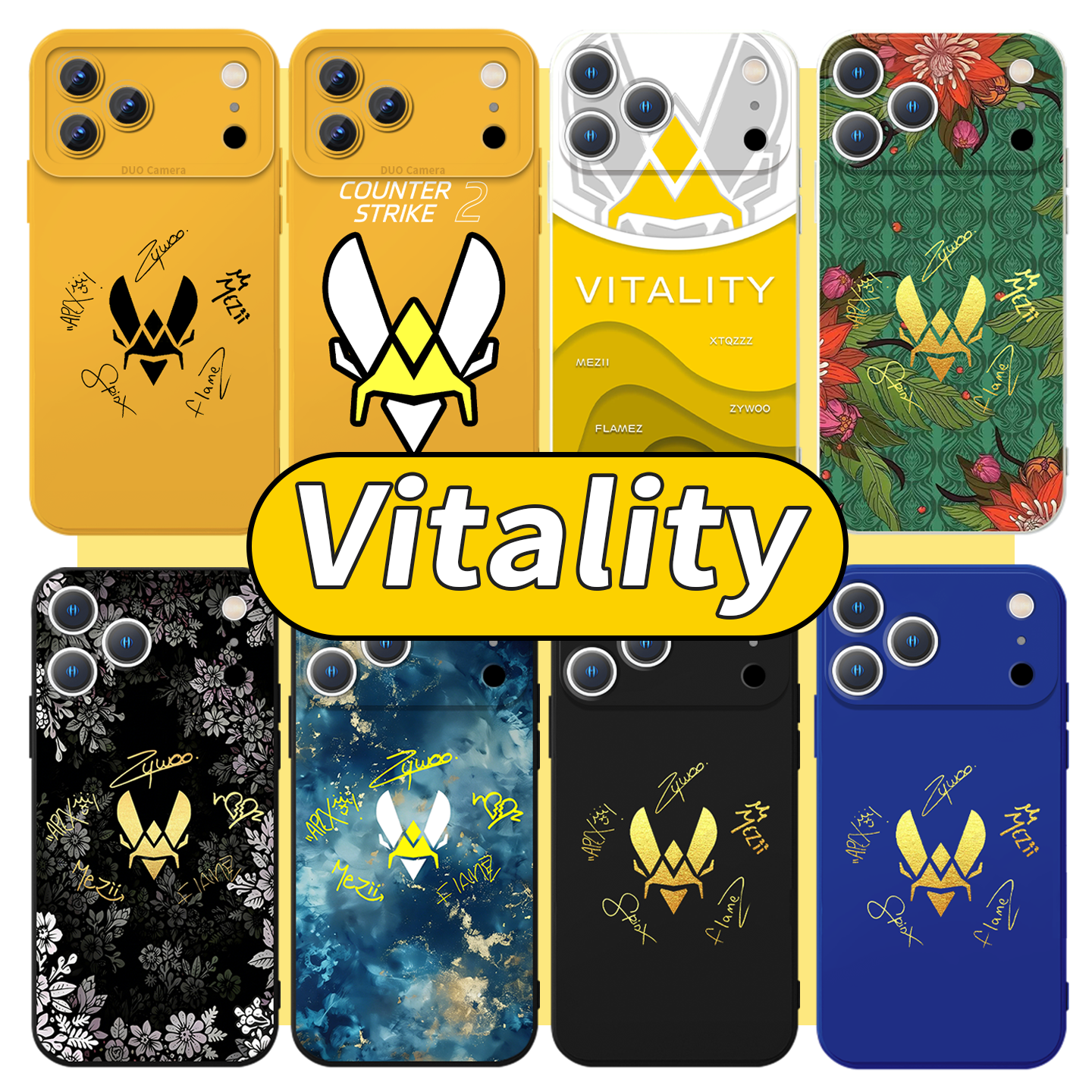 vitality手机壳小蜜蜂cs战队