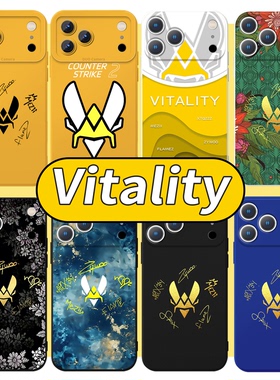 vitality小蜜蜂手机壳苹果17华为vivo周边iPhone16promax小米15pro战队csgo联名OPPO签名14队标major队服适配