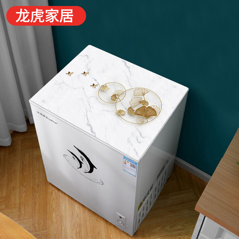 翻盖冰柜防尘垫子盖布防水防油冰柜顶盖布垫可固定翻盖式防尘盖巾