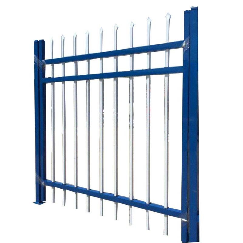 锌钢护栏铁艺围栏大门庭院围墙门防护栏铁栅栏杆隔离新农村小区门