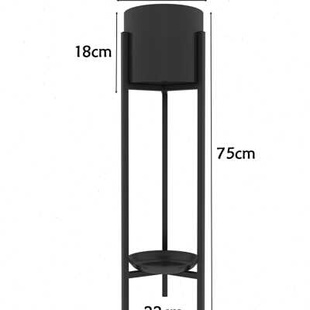 北欧简约铁艺花架子室内客厅落地式 花盆置物架阳台绿萝轻奢植物o
