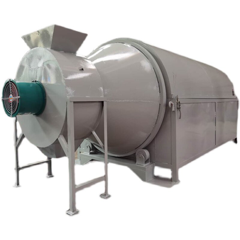 工业酒糟豆渣脱水烘干机移动滚筒自动温控调r节能电加热干燥机
