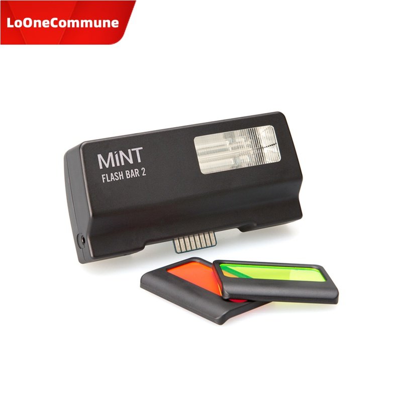 现货 mint sx70闪光灯 宝丽来彩虹机用 有pc口附双色效果1