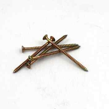 15自攻丝十字沉头生态自钻塑料黄色自功木螺钉罗丝木工螺丝散