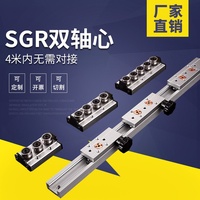 直线导轨x 内置双轴心 SGR  SGB木工滑台滚m轮滑块滑轨轨道滑杆高