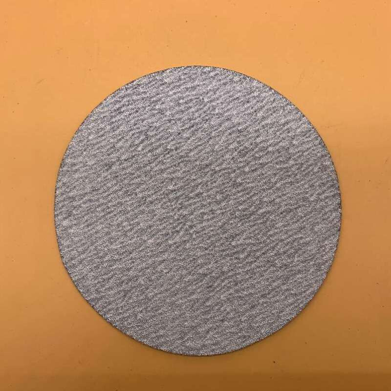 金牛5寸3寸2寸植绒砂纸片背绒砂纸打磨白色圆盘拉绒气动干磨抛光