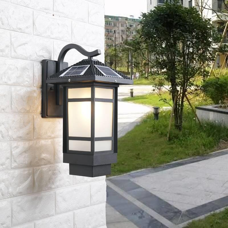 新中式1c具太阳户外壁灯别墅庭室院外灯防水阳台简约能露台外墙灯