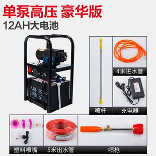 充电12V可携式 2021新c款 家用电动水泵户外灌溉农用小型吸水抽水机
