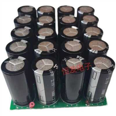 超级法拉电容20g串2.7v100F拆机模组   单个2.7V100F体积 *22x45