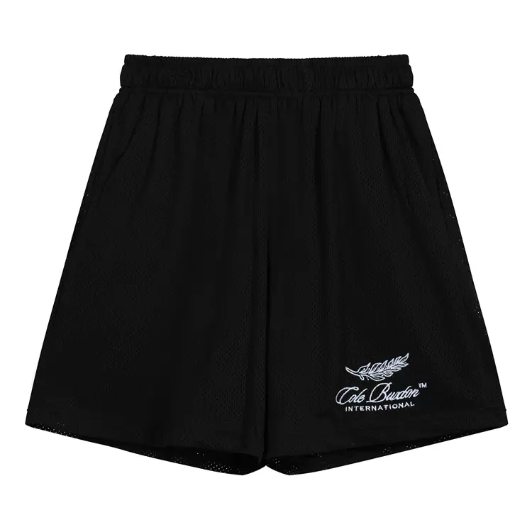 Cole Buxton标语logo刺绣网眼短裤 宝蓝 黑色 彩蓝 咖啡色 S-XL码 C7009#