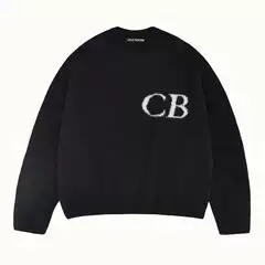 Jacquard Loose Round Neck Sweater