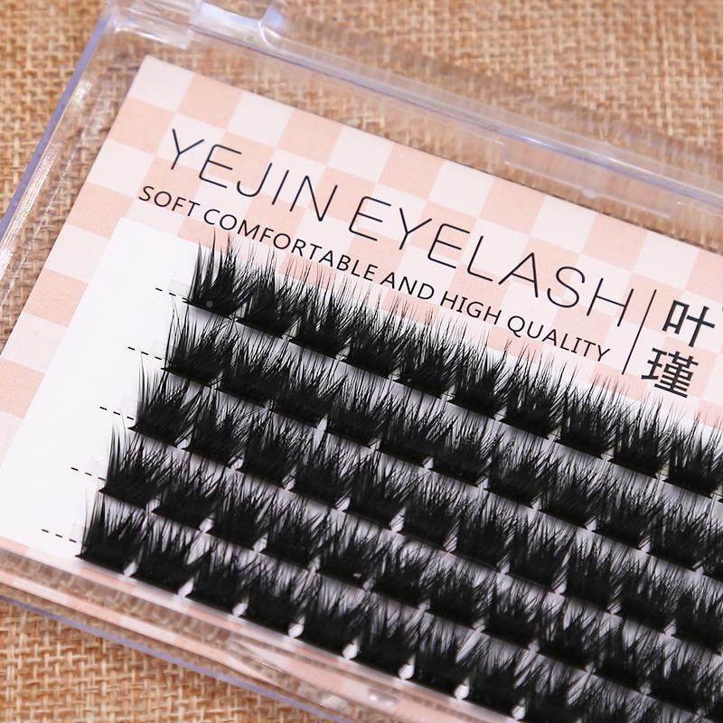 假睫毛女分段式超浓密自然仿真硬梗轻盈芭比已剪好自嫁接单簇 T50
