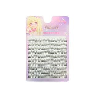 超软空气透明梗假睫毛女自然仿真日常素颜鱼尾款分段式单簇仙子毛