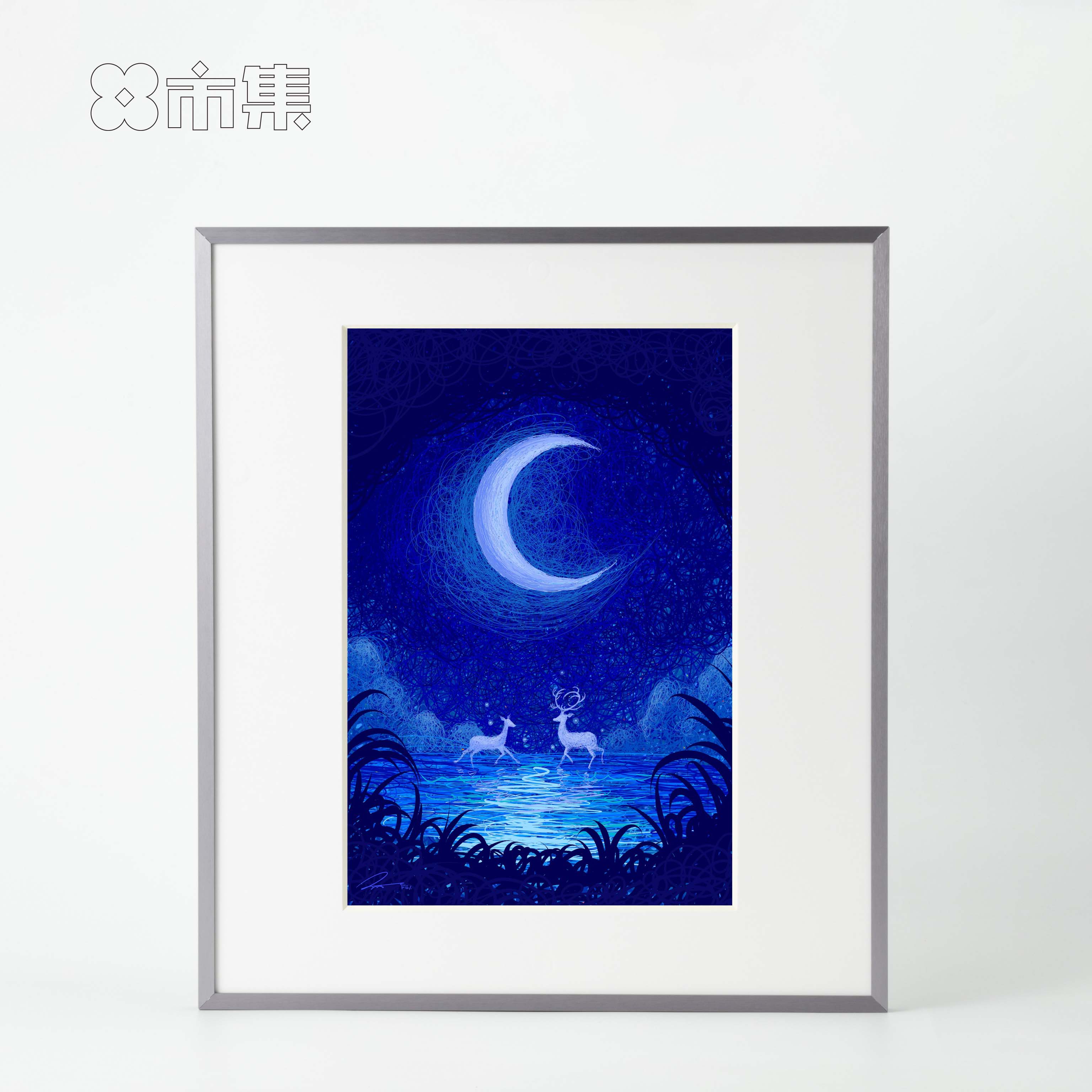 王云飞插画《夏季的梦》艺术装饰画挂画 中国插画艺术展x市集出品