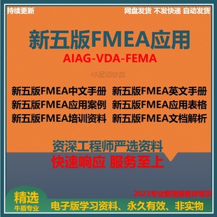 FMEA第五版 手册模板应用表格案例DFMEA讲解例PPT资料FMEA手册